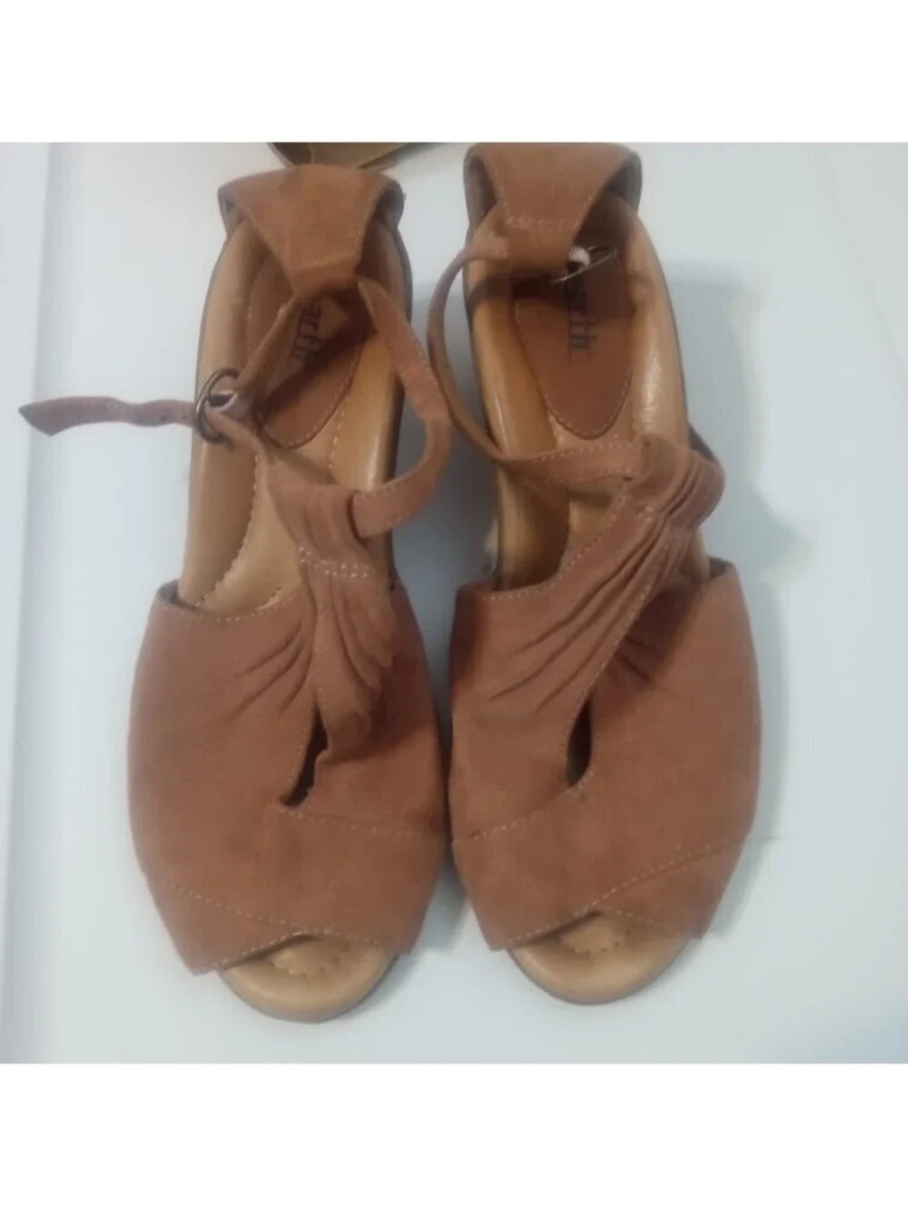 Brown Suede Wedge Sandals | Comfortable | Perfect for casual or summer wear